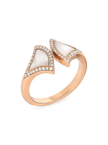 [LuxJewelry]DREAM MOP DIAMOND OPEN RING
