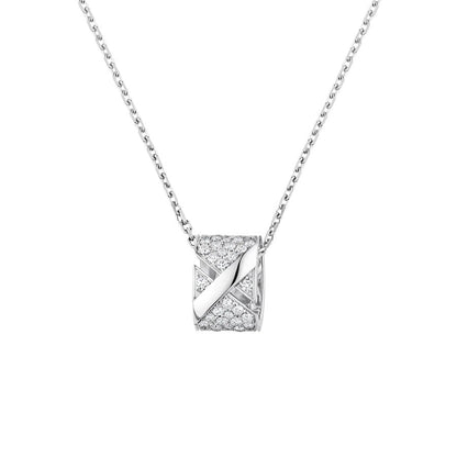 [LuxJewelry]LIENS EVIDENCE DIAMOND PAVED NECKLACE