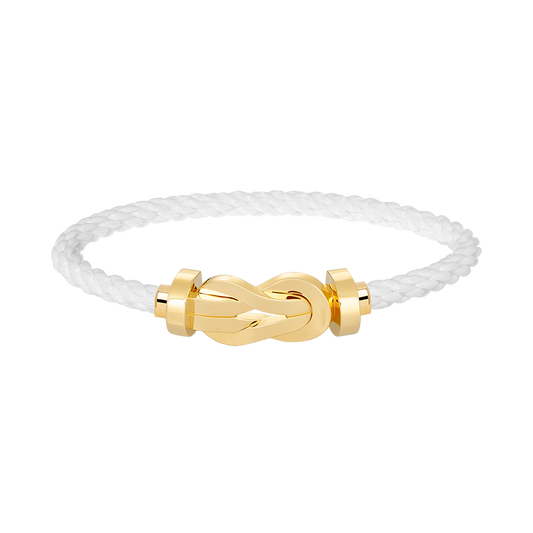 [LuxJewelry]CHANCE LARGE 8 FIGURE BUCKLE NO DIAMOND BRACELET GOLD