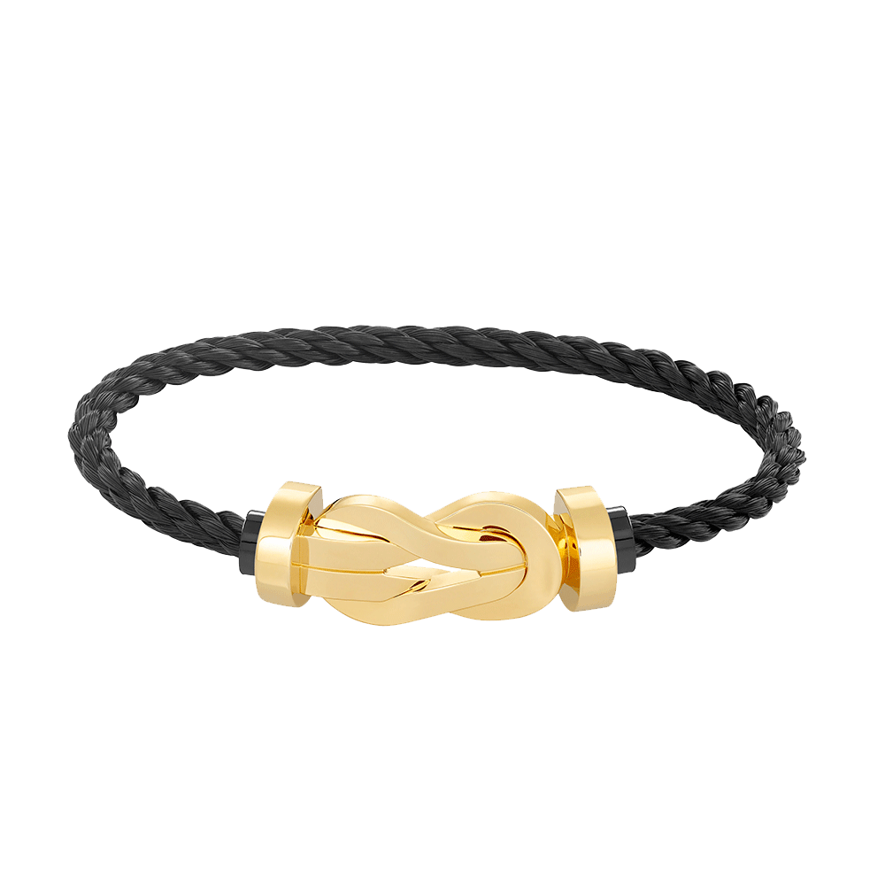 [LuxJewelry]CHANCE LARGE 8 FIGURE BUCKLE NO DIAMOND BRACELET GOLD
