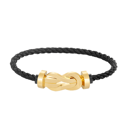 [LuxJewelry]CHANCE LARGE 8 FIGURE BUCKLE NO DIAMOND BRACELET GOLD