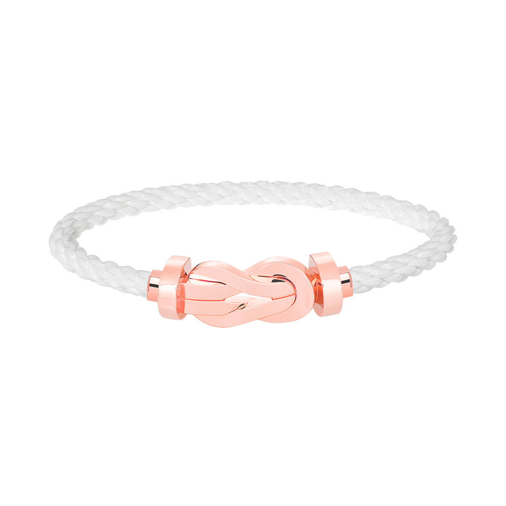 [LuxJewelry]CHANCE LARGE 8 FIGURE BUCKLE NO DIAMOND BRACELET ROSE GOLD