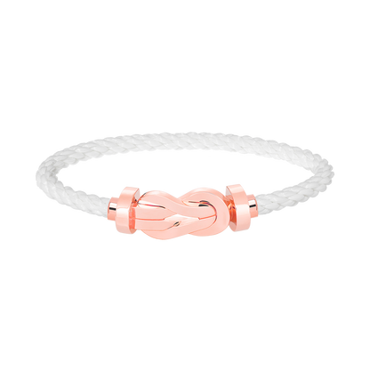 [LuxJewelry]CHANCE LARGE 8 FIGURE BUCKLE NO DIAMOND BRACELET ROSE GOLD