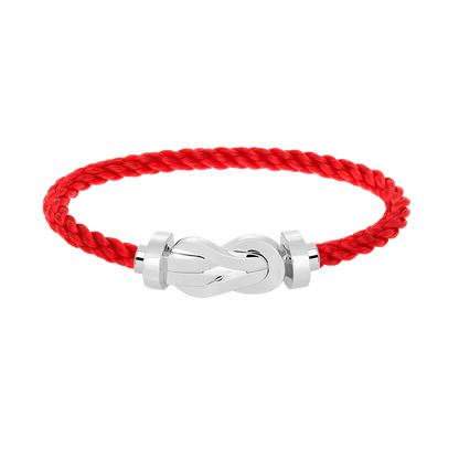 [LuxJewelry]CHANCE LARGE 8 FIGURE BUCKLE NO DIAMOND BRACELET SILVER