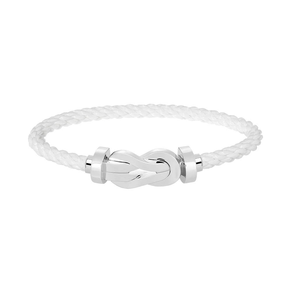 [LuxJewelry]CHANCE LARGE 8 FIGURE BUCKLE NO DIAMOND BRACELET SILVER
