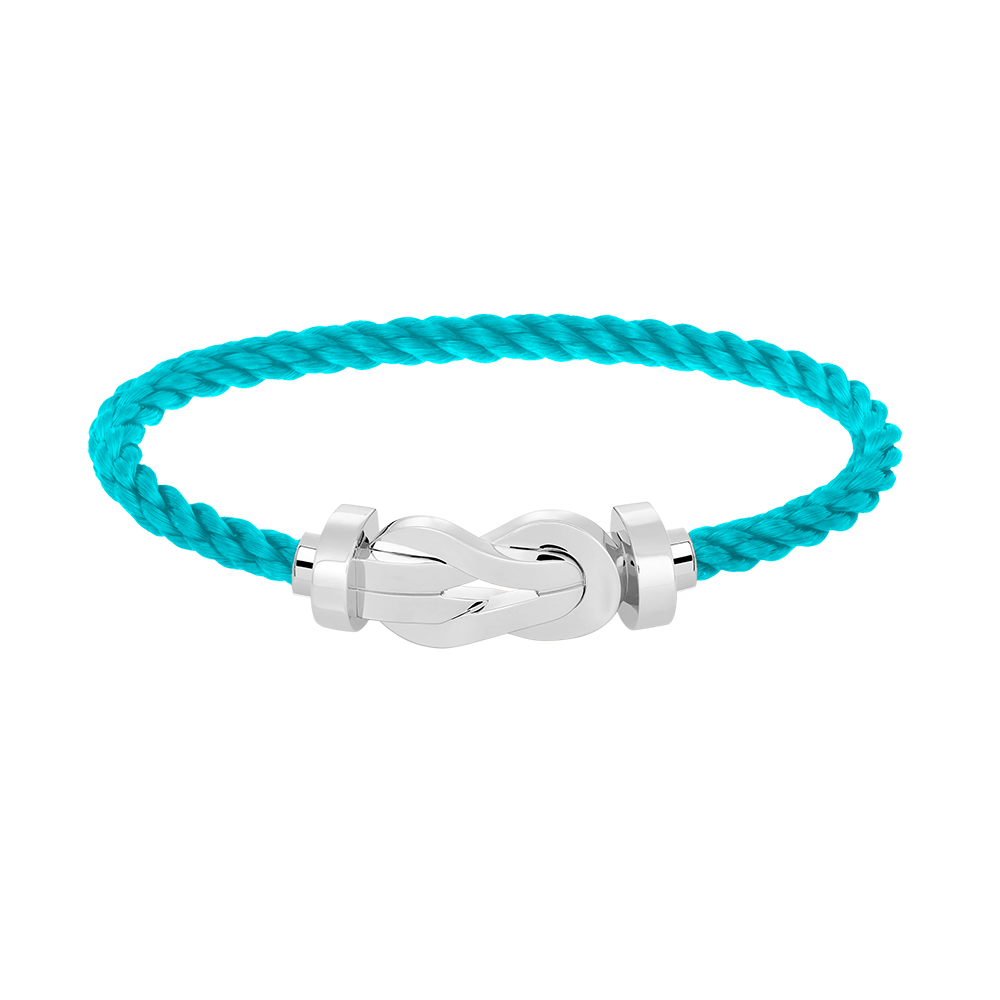 [LuxJewelry]CHANCE LARGE 8 FIGURE BUCKLE NO DIAMOND BRACELET SILVER
