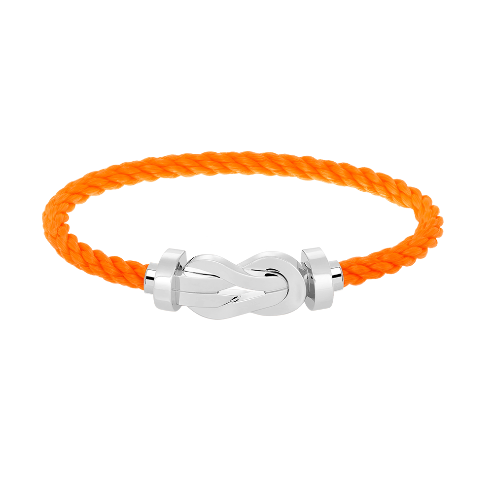 [LuxJewelry]CHANCE LARGE 8 FIGURE BUCKLE NO DIAMOND BRACELET SILVER