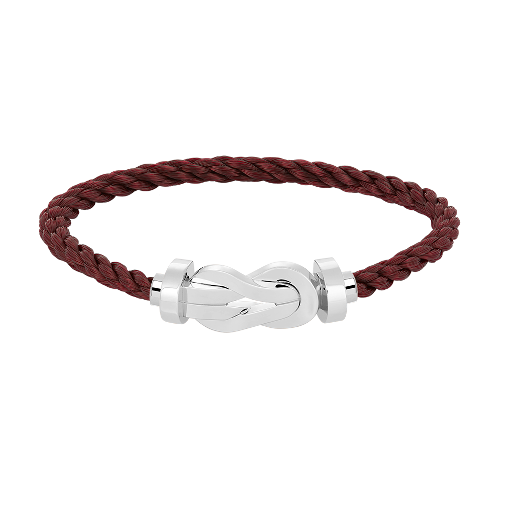[LuxJewelry]CHANCE LARGE 8 FIGURE BUCKLE NO DIAMOND BRACELET SILVER