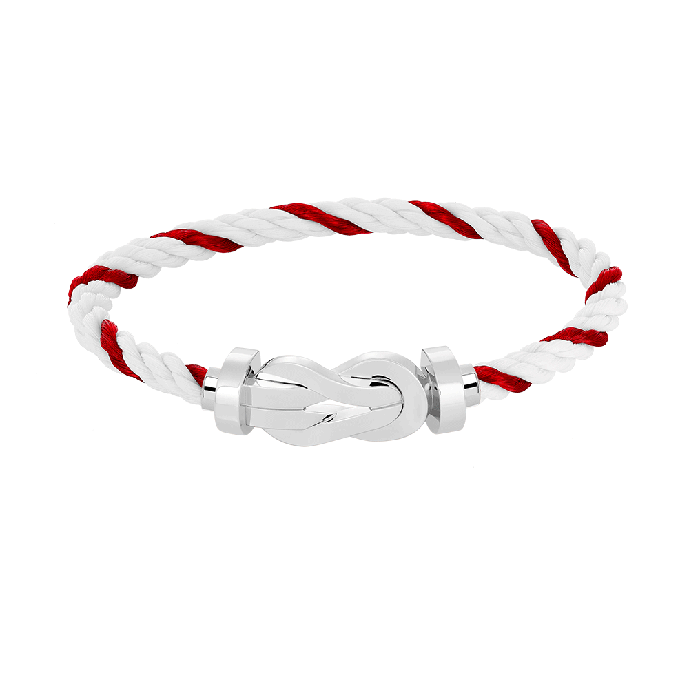 [LuxJewelry]CHANCE LARGE 8 FIGURE BUCKLE NO DIAMOND BRACELET SILVER