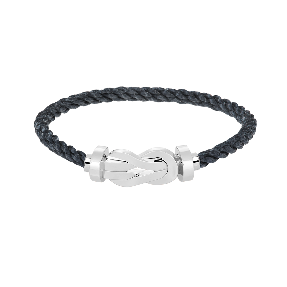 [LuxJewelry]CHANCE LARGE 8 FIGURE BUCKLE NO DIAMOND BRACELET SILVER