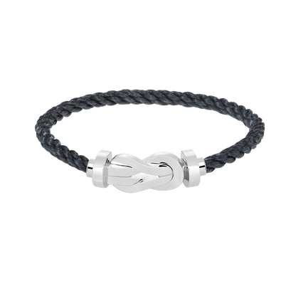 [LuxJewelry]CHANCE LARGE 8 FIGURE BUCKLE NO DIAMOND BRACELET SILVER