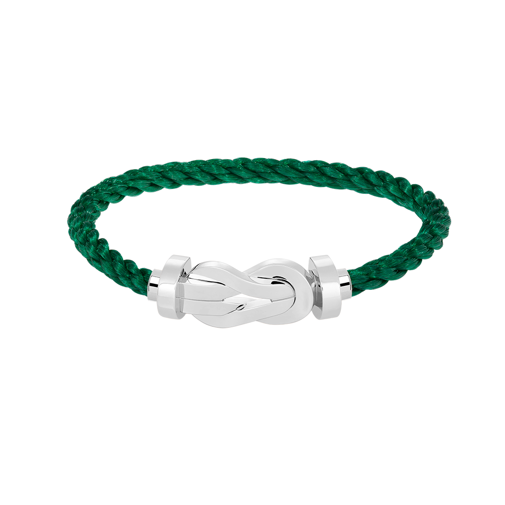 [LuxJewelry]CHANCE LARGE 8 FIGURE BUCKLE NO DIAMOND BRACELET SILVER