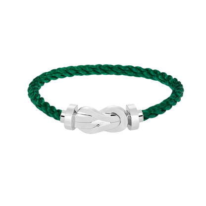 [LuxJewelry]CHANCE LARGE 8 FIGURE BUCKLE NO DIAMOND BRACELET SILVER