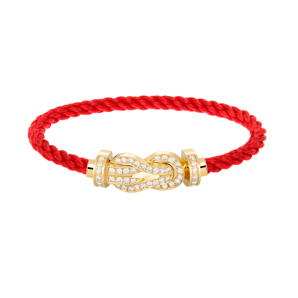 [LuxJewelry]CHANCE LARGE 8 FIGURE BUCKLE FULLDIAMOND BRACELET GOLD