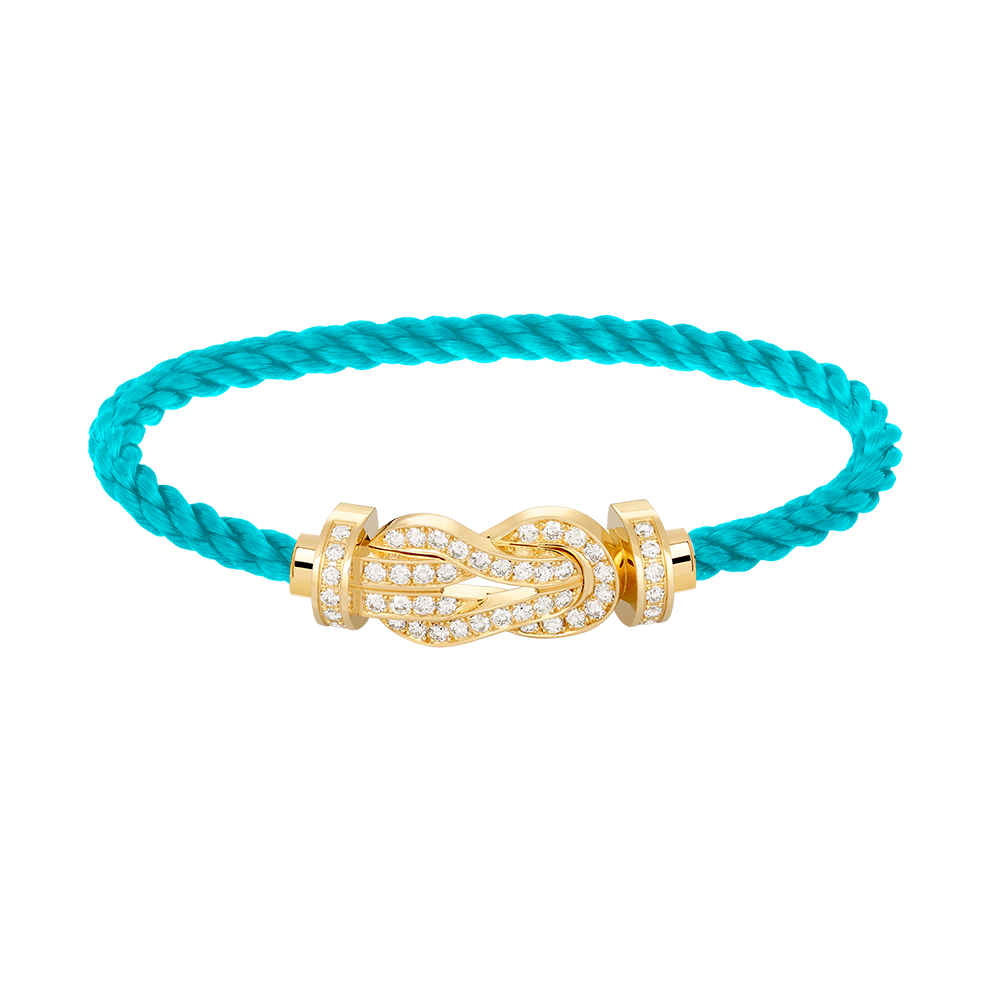 [LuxJewelry]CHANCE LARGE 8 FIGURE BUCKLE FULLDIAMOND BRACELET GOLD