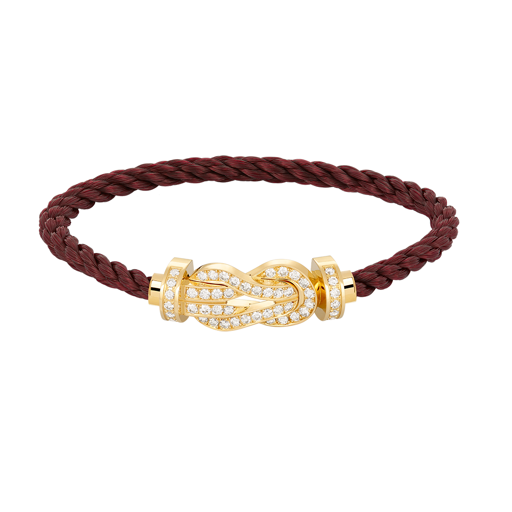 [LuxJewelry]CHANCE LARGE 8 FIGURE BUCKLE FULLDIAMOND BRACELET GOLD