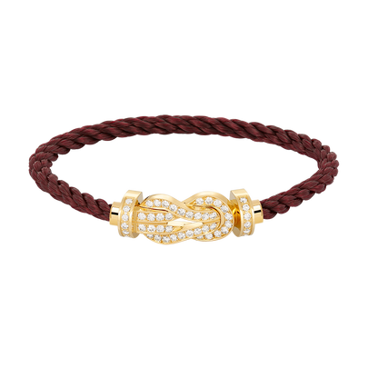 [LuxJewelry]CHANCE LARGE 8 FIGURE BUCKLE FULLDIAMOND BRACELET GOLD