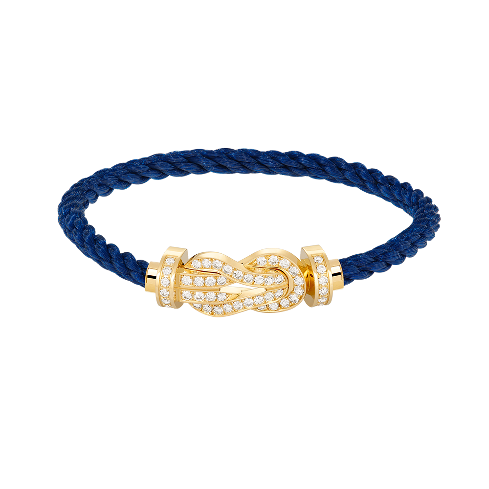 [LuxJewelry]CHANCE LARGE 8 FIGURE BUCKLE FULLDIAMOND BRACELET GOLD