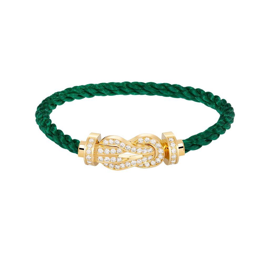 [LuxJewelry]CHANCE LARGE 8 FIGURE BUCKLE FULLDIAMOND BRACELET GOLD