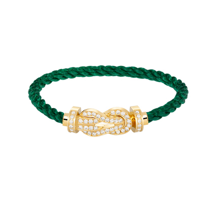 [LuxJewelry]CHANCE LARGE 8 FIGURE BUCKLE FULLDIAMOND BRACELET GOLD