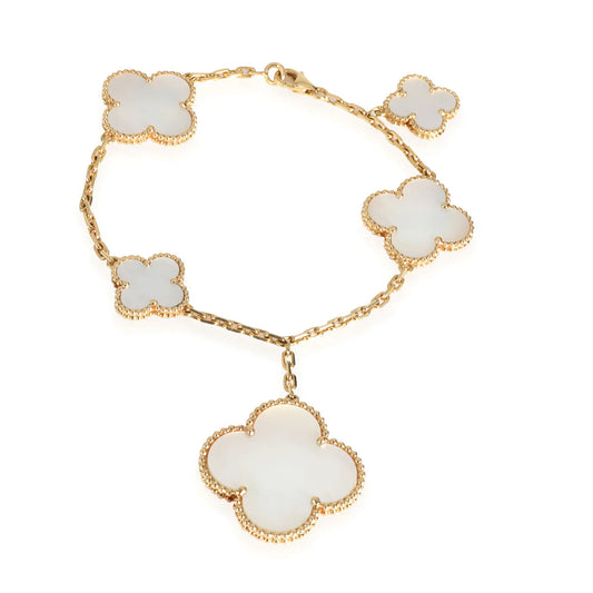 [Top&on]MAGIC CLOVER MOP GOLD BRACELET 5 MOTIFS