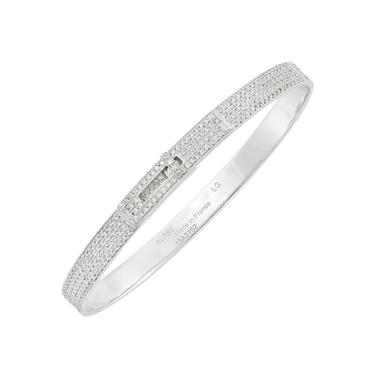 [LuxJewelry]HM KELLY BRACELET IN SILVER AND FULL PAVE DIAMOND