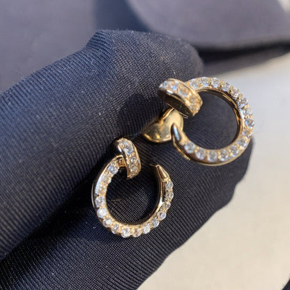 [LuxJewelry]JUSTE EARRINGS GOLD DIAMONDS