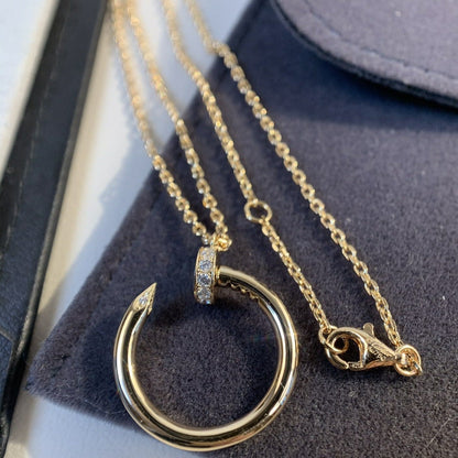 [LuxJewelry]JUSTE NECKLACE PINK GOLD
