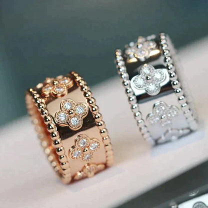 [LuxJewelry]CLOVER KALEIDOSCOPE RING 10MM