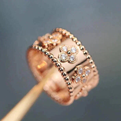 [LuxJewelry]CLOVER KALEIDOSCOPE RING 10MM