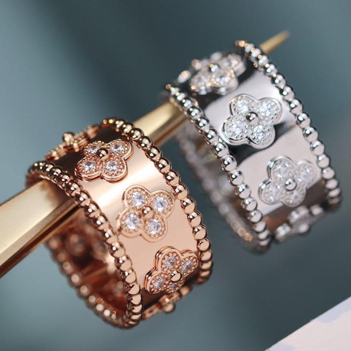 [LuxJewelry]CLOVER KALEIDOSCOPE RING 10MM