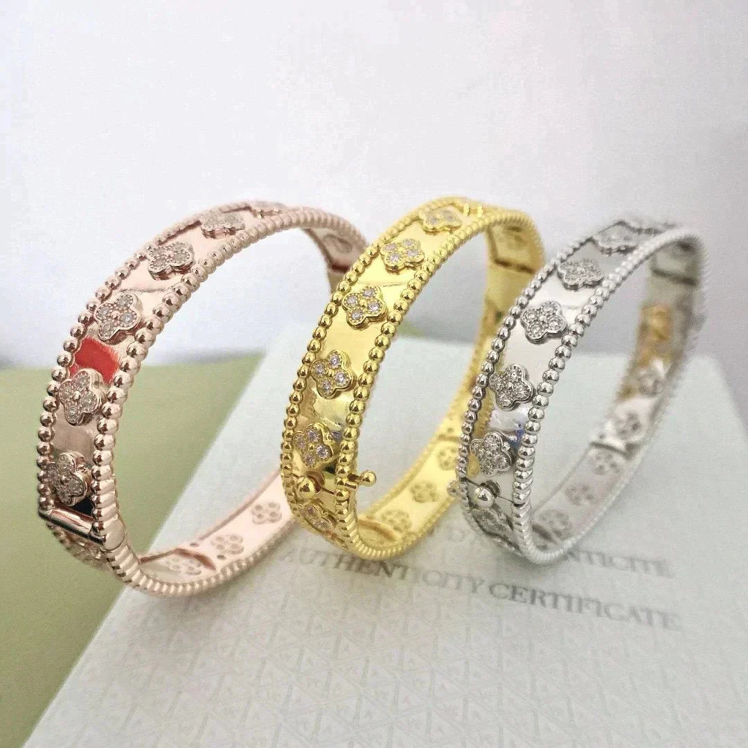 [LuxJewelry]CLOVER BRACELET 8MM DIAMONDS