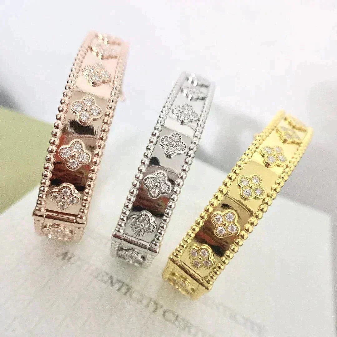 [LuxJewelry]CLOVER BRACELET 8MM DIAMONDS