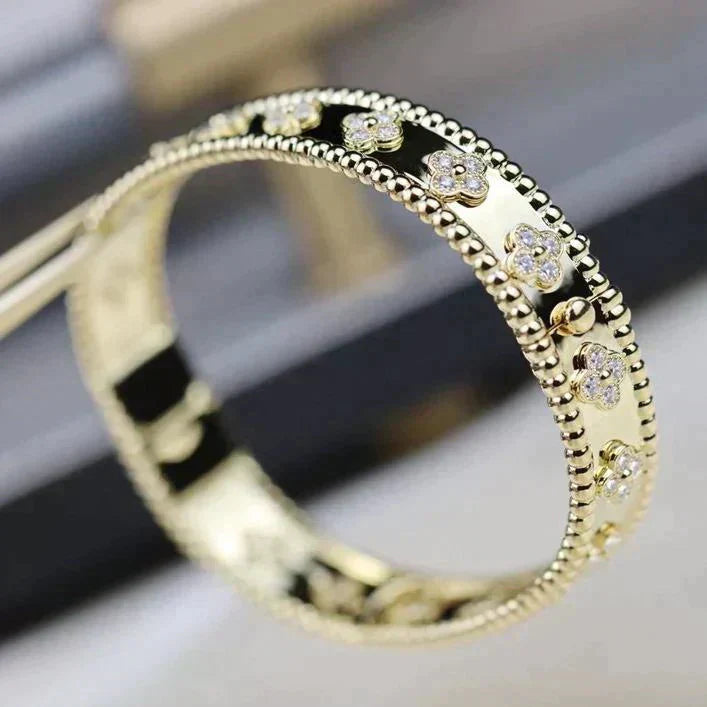 [LuxJewelry]CLOVER BRACELET 8MM DIAMONDS