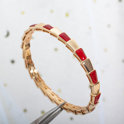 [LuxJewelry]SERPENTI BRACELET PINK GOLD RUBELLITE