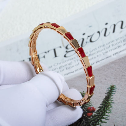 [LuxJewelry]SERPENTI BRACELET PINK GOLD RUBELLITE