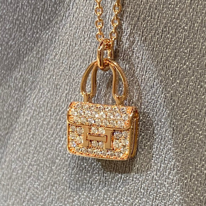 [LuxJewelry]CONSTANCE PEDANT DIAMOND NECKLACE