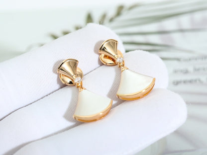 [LuxJewelry]DREAM MOP PINK GOLD EARRINGS