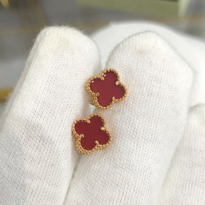 [LuxJewelry]CLOVER MINI GOLD EARRINGS