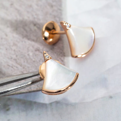 [LuxJewelry]DIVAS DREAM EARRINGS PINK GOLD