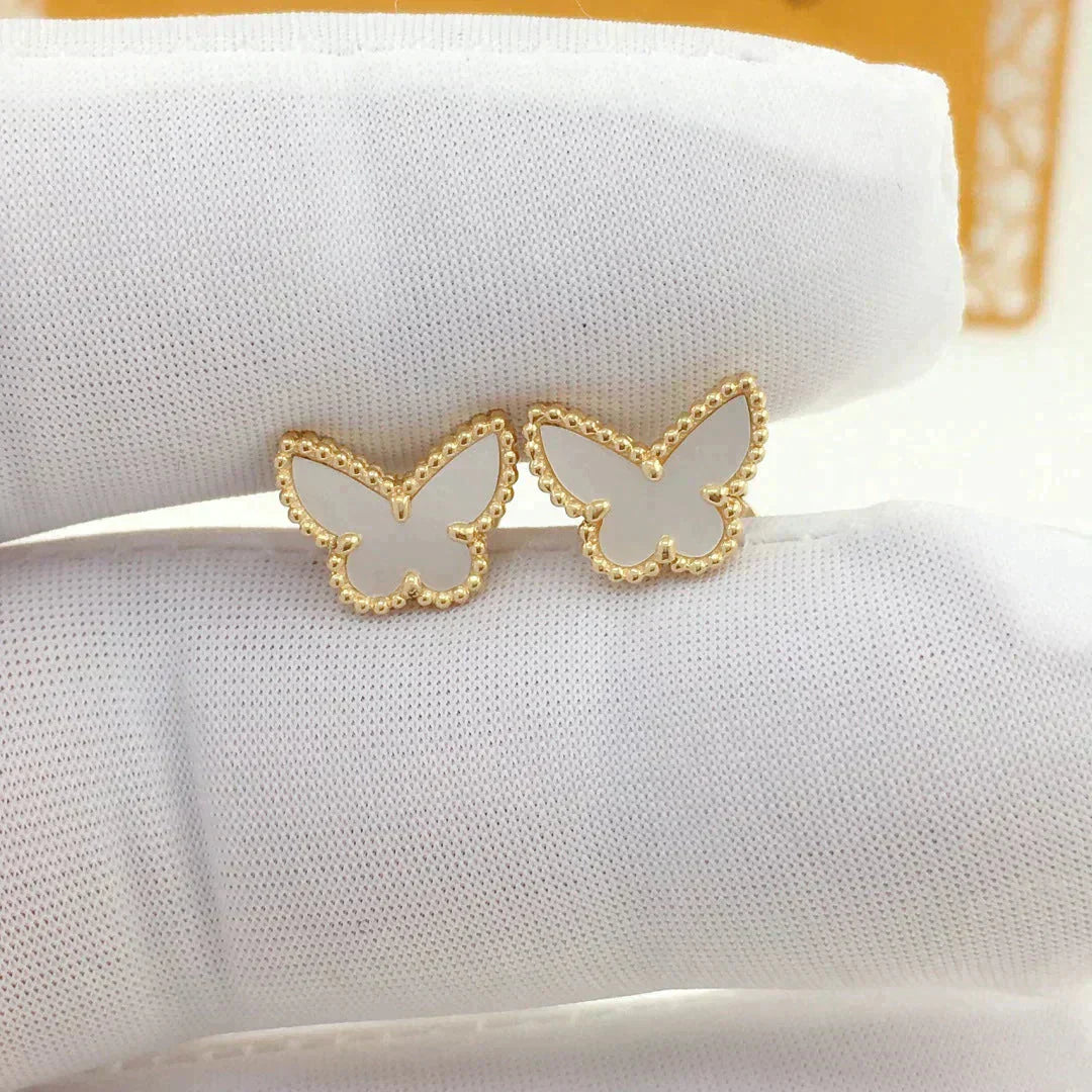 [LuxJewelry]SWEET BUTTERFLY MOP EARSTUDS