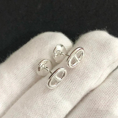 [LuxJewelry]CHAINE SMALL EARRINGS GOLD AND SILVER