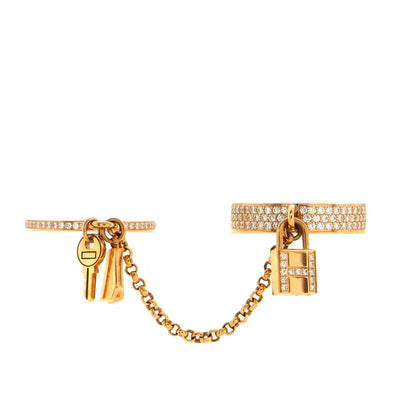 [LuxJewelry]HM KELLY CLOCHETTE DOUBLE RING IN  WITH DIAMONDS