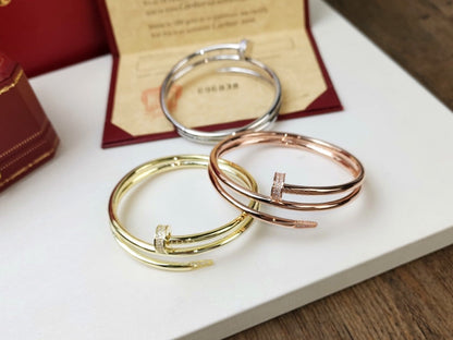 [LuxJewelry]JUSTE BRACELET 3.5MM DOUBLE ROW DIAMOND