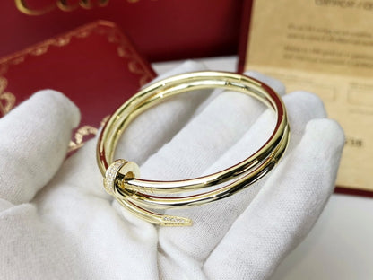[LuxJewelry]JUSTE BRACELET 3.5MM DOUBLE ROW DIAMOND