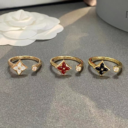 [LuxJewelry]STAR 1 DIAMOND OPEN RING