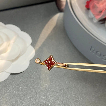 [LuxJewelry]STAR 1 DIAMOND OPEN RING