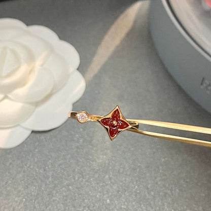 [LuxJewelry]STAR 1 DIAMOND OPEN RING