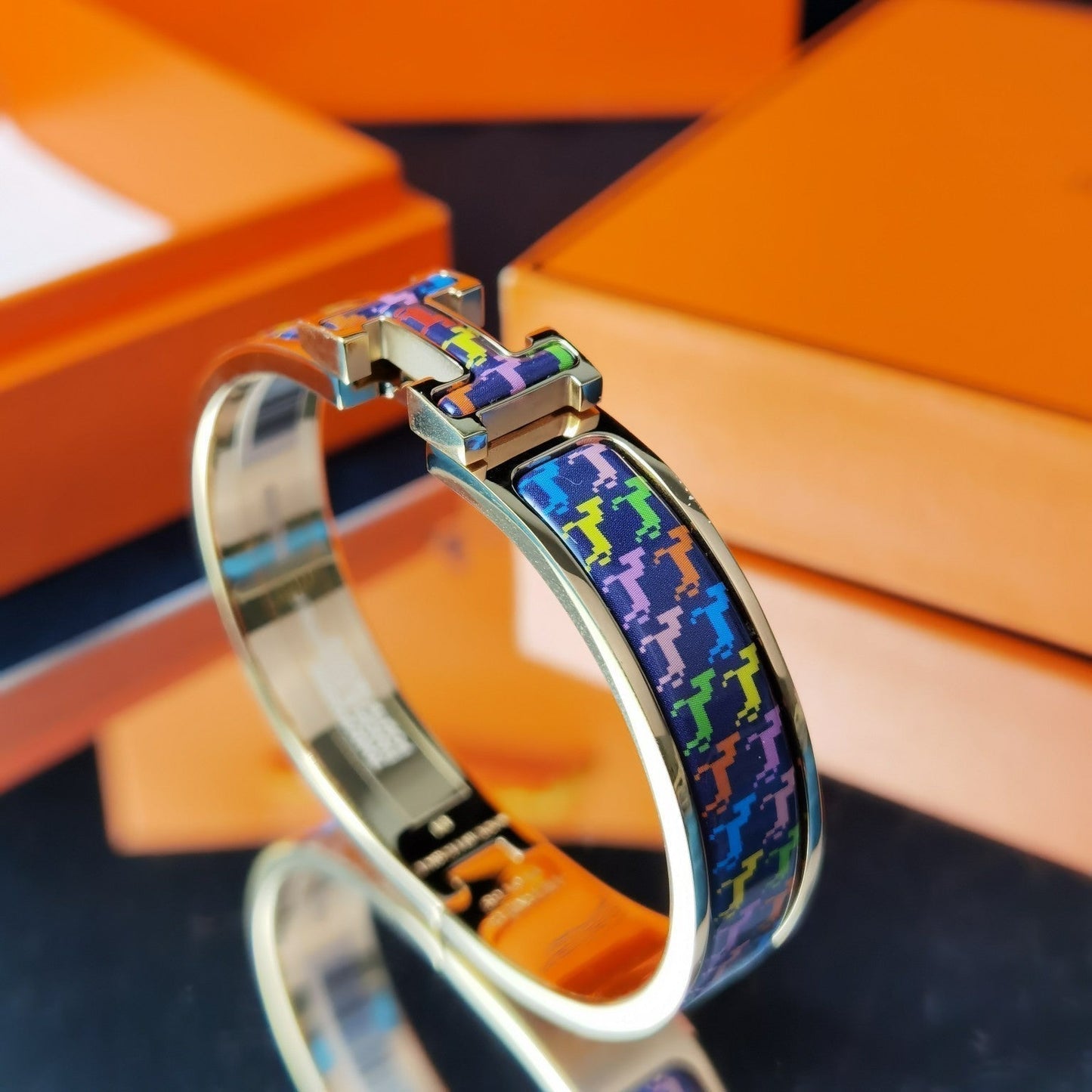 [LuxJewelry]H HORSE BRACELET 12MM