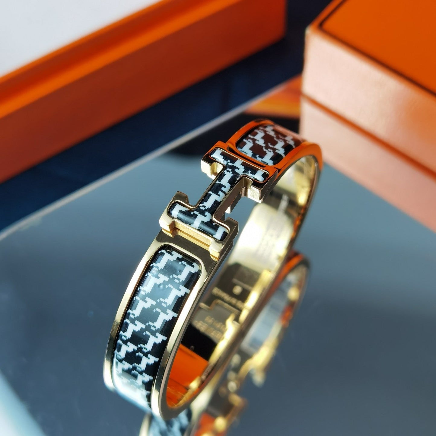 [LuxJewelry]H HORSE BRACELET 12MM